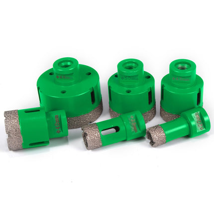 Diamond Hole Saw Set, M14, 20–68 mm, 8-Piece