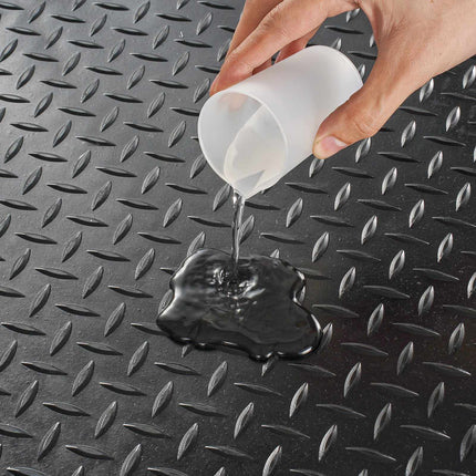 Diamond-Plate Rubber Flooring Roll, 3mm 4ft x 10ft