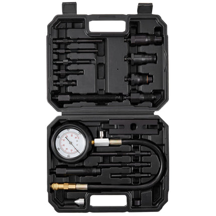 Diesel Engine Compression Tester Kit, 18-Piece, 0-1000 PSI Gauge