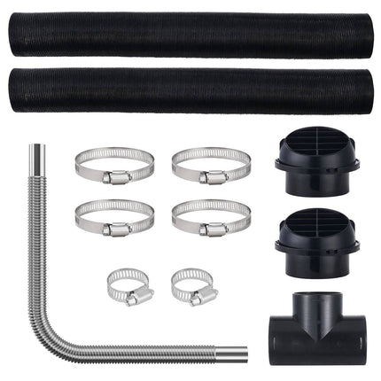 Diesel Heater Ducting Kit – 76mm Duct, 25mm Exhaust for 2-8kW