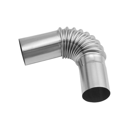 Diesel Heater Exhaust Elbow 25mm, 201 Stainless, 2 Clamps