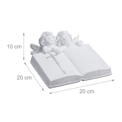 Grabender Engel mit Buch
