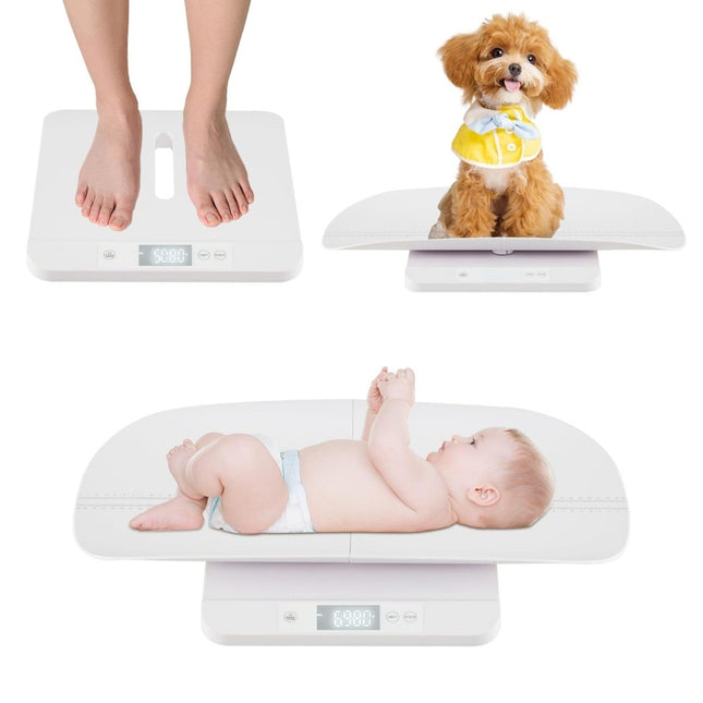 Digitale Babywaage mit abnehmbarer Ablage, 50g–150kg Messbereich