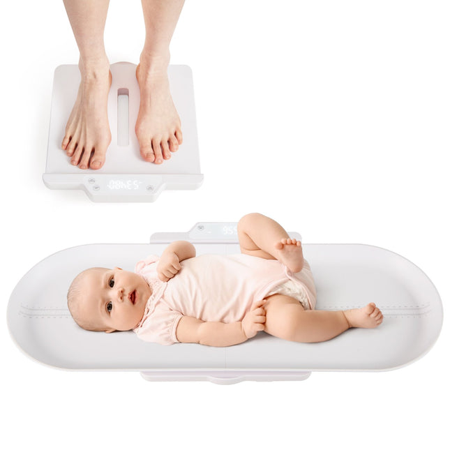Digitale Babywaage mit abnehmbarer Schale, App-fähig