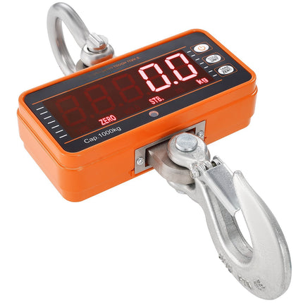 Digital Crane Scale 2200 lb, Remote Control, LED Display