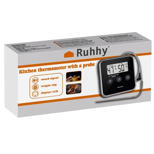 Digital Kitchen Thermometer with Probe, LCD Display