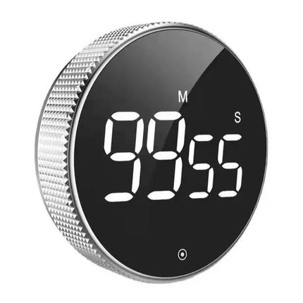 Digitální kuchyňská minutka, LED displej, magnetická, stříbrná