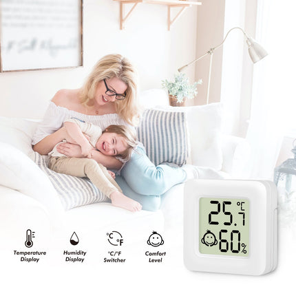 Digitales Mini-Thermometer/Hygrometer 3er-Pack