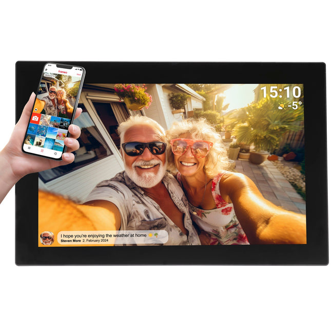 Digitální fotorámeček 10.1" WiFi, software FRAMEO, černý