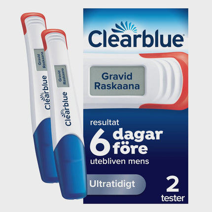 Digitaler Schwangerschaftstest, Früherkennung, 6 Tage früher, 2er-Pack