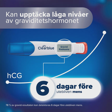 Digitaler Schwangerschaftstest, Früherkennung, 6 Tage früher, 2er-Pack