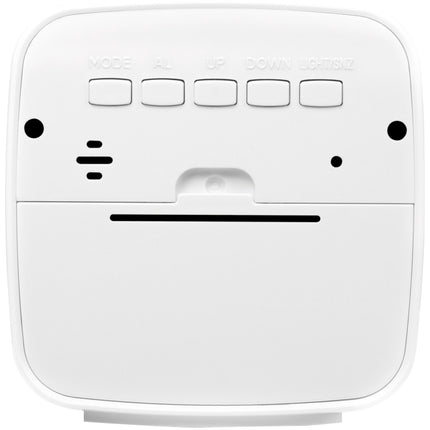 Digital alarm clock with date, temp, humidity