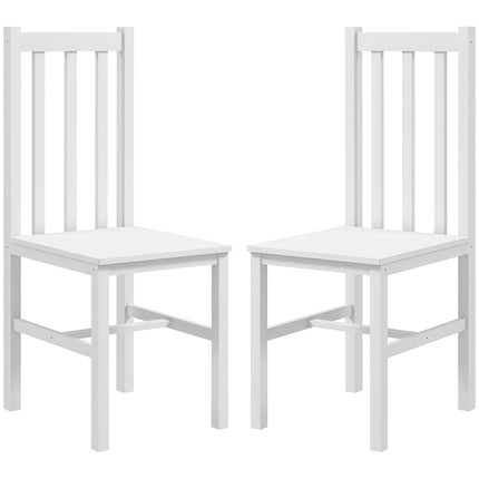 Esszimmerstühle aus Weißkiefer, 2er-Set - 120 kg Tragfähigkeit