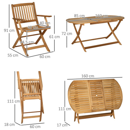 Esszimmergarnitur für 6 Personen, Massivholz, Naturholzoptik, Terrasse