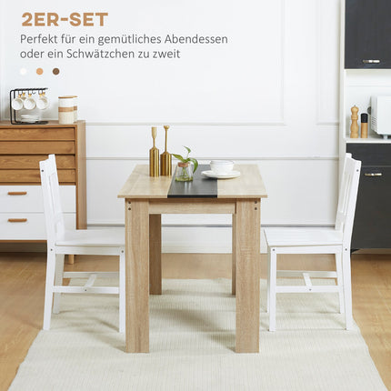 Esszimmerstuhl-Set Kiefer massiv, 2-teilig – 41x47x86 cm