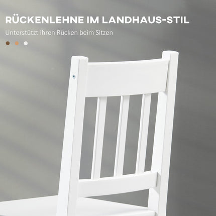 Esszimmerstuhl-Set Kiefer massiv, 2-teilig – 41x47x86 cm