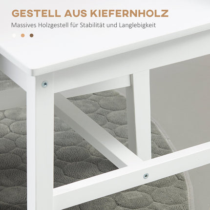 Esszimmerstuhl-Set Kiefer massiv, 2-teilig – 41x47x86 cm
