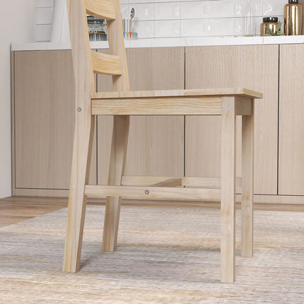 Jídelní sestava 5 dílů z masivního dřeva, úsporný design