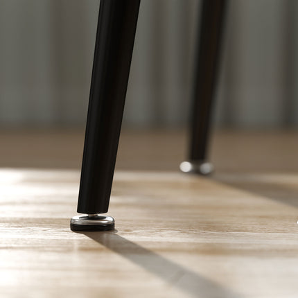 Dining Table for 4, 110 cm Oak with Steel Legs