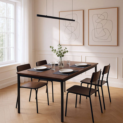 Dining Table for 4, 110 x 60 cm, Oak-Effect Top