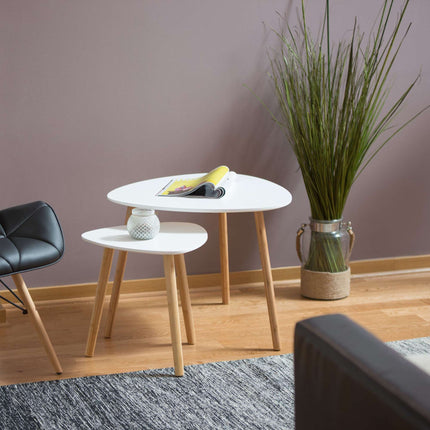 Dining table set of 2 in Scandinavian design
