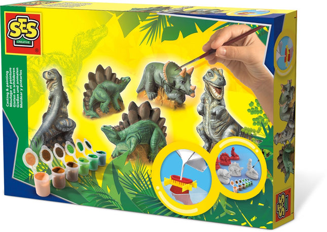 Dinosaurier Gieß- und Bemalset für kreative Kinder
