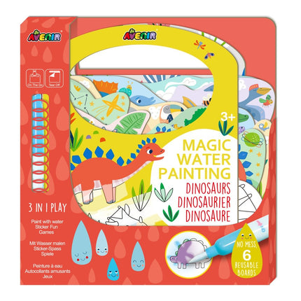 Dinosaurier Magisches Wasser-Malset für Kinder, Wiederverwendbare Kunstaktivität