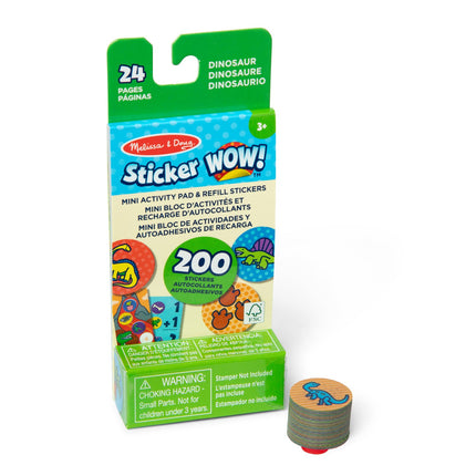 Dinosaur Refill Stickers for Creative Play and Learning