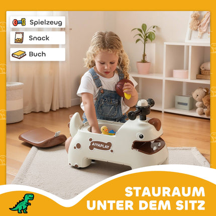 Odrážedlo dinosaurus se světly a zvuky, 4 kolečka