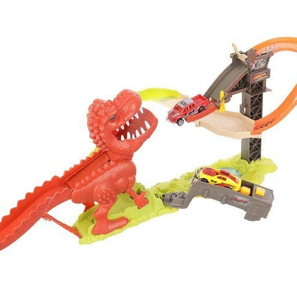 Dinosaurier-Startbahn + 2 Autos 