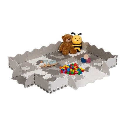 Tapis puzzle dinosaure avec bordure