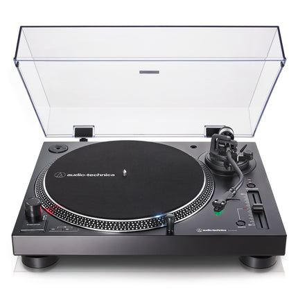 Direct Drive Manual Turntable with USB, Black, 3 Speeds