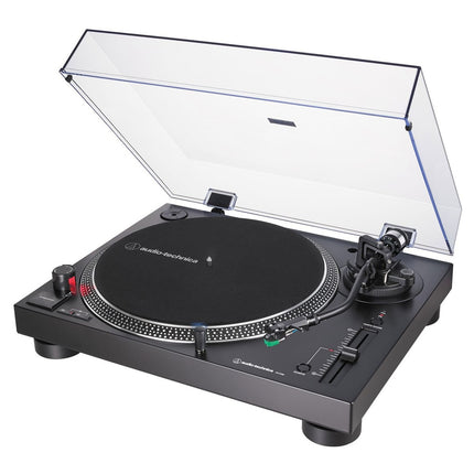 Direct Drive Manual Turntable with USB, Black, 3 Speeds