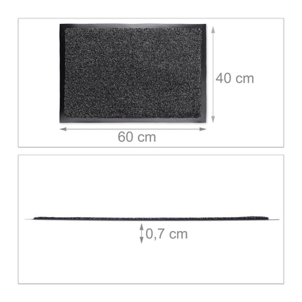 Dirt collecting mat gray