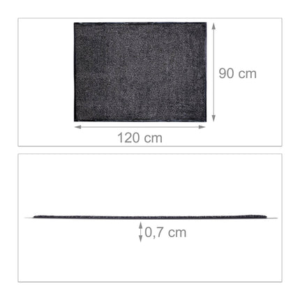 Dirt collecting mat gray