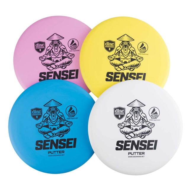Disc Golf Set mit tragbarem Korb und 4 Puttern