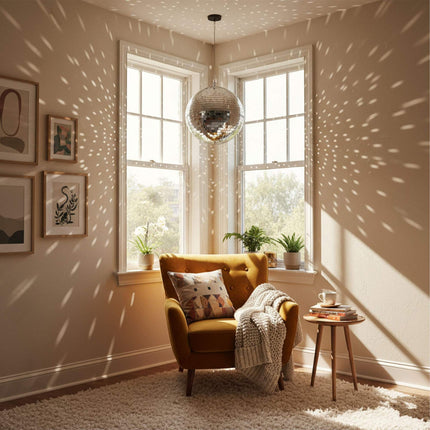 Disco Ball 20 cm – Ceiling Mount, Mirror Finish