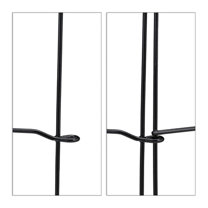 Discount fence 4 panels black