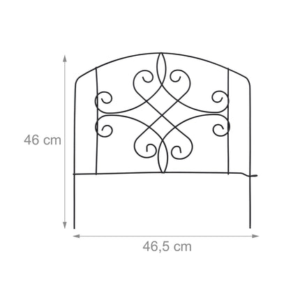 Discount fence 4 panels black