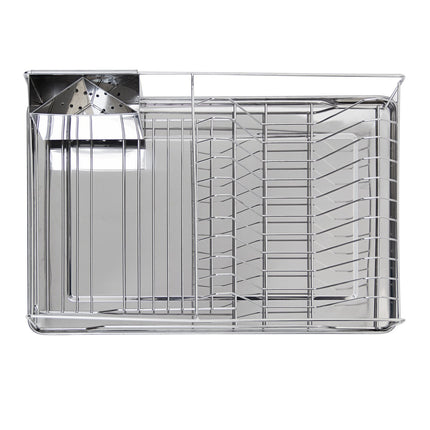 Dish rack with cutlery basket XL