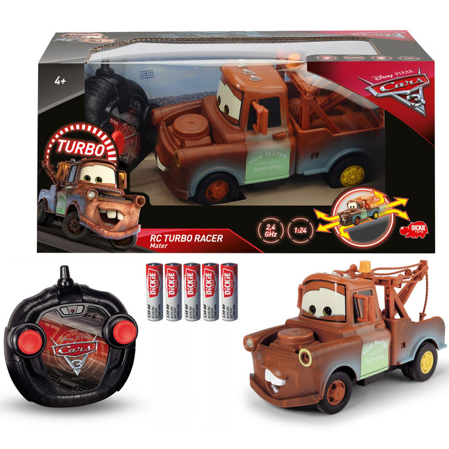 Disney Cars 3 Funkgesteuerter Rescue Twine Turbo Racer 1:24