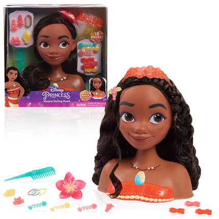 Disney Princess Moana (Vaiana) Styling Head With 18 Accessories