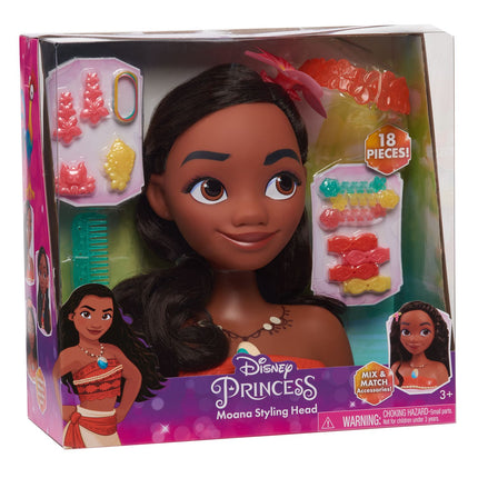 Disney Princess Moana (Vaiana) Styling Head With 18 Accessories