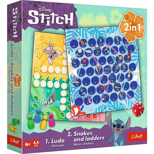 Disney Stitch 2-in-1 Brettspiel mit Lilo