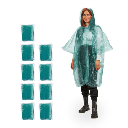 Lot de 10 ponchos jetables