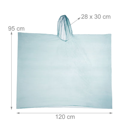 Lot de 10 ponchos jetables
