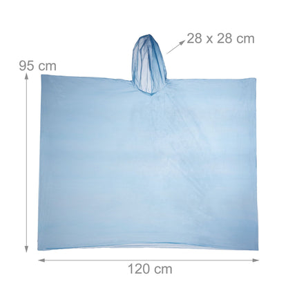Einweg-Poncho-Set in 15 verschiedenen Farben