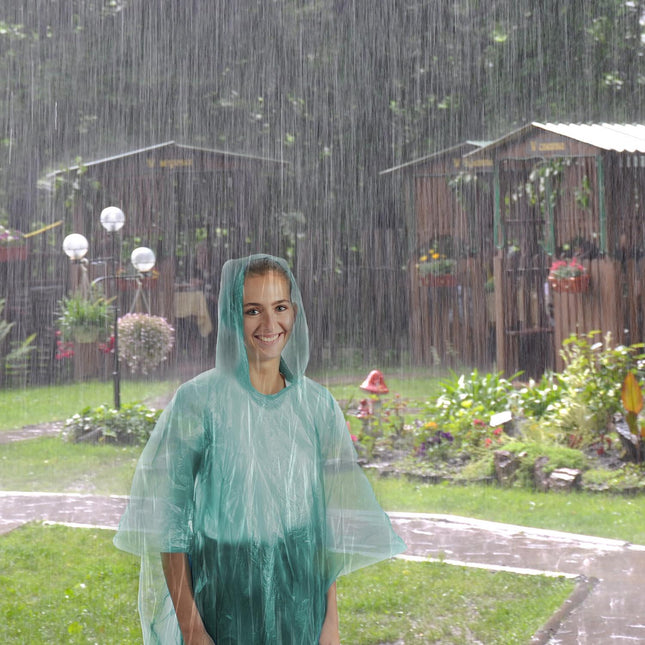 Einweg-Regenponcho, 20er-Set