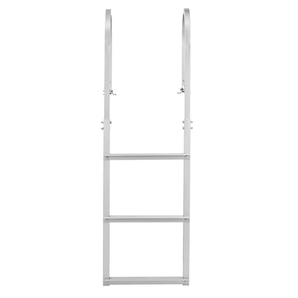 Dock Ladder, Removable 3-Step Aluminum, 500 lb, Anti-Slip
