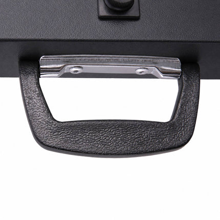 Document Safe A4 with Combination Lock and Carry Handle, Iron, Black